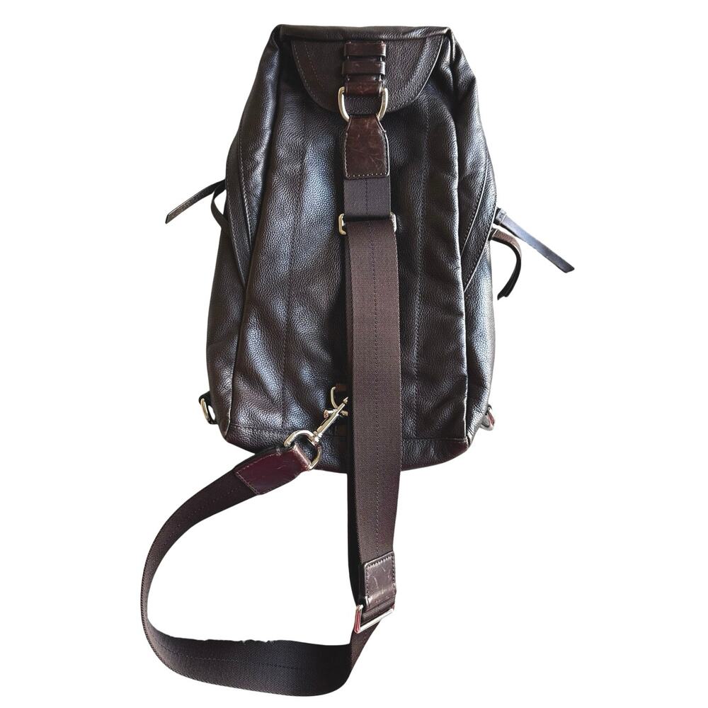 COACH Thompson Convertible Brown Leather Sling Bag Backpack - Picture 2 of 12